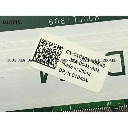 100% NEW , 01040N MAIN BOARD LAPTOP MOTHERBOARD for Dell inspiron 5720 NOTEBOOK MAINBOARD. GT630M 1GB
