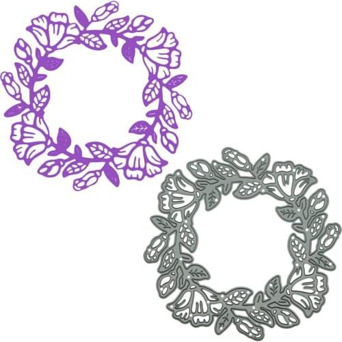 Large Size Plant Vine Frame Pattern Metal Cutting Dies Scrapbooking Paper Cutter For Scrapbook Photo Album Decorating Craft