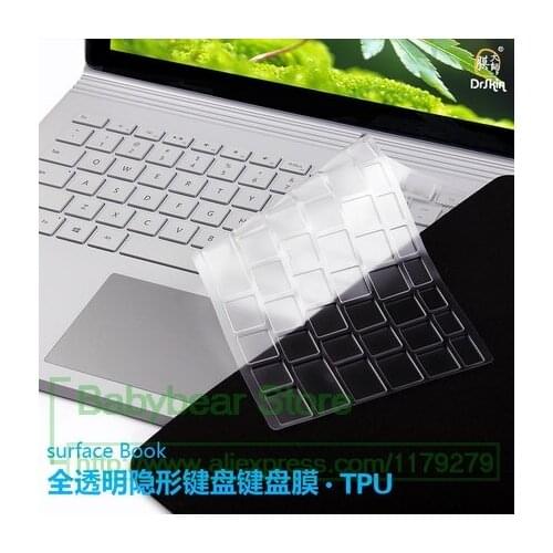 For Microsoft Surface Book 13.5 inch Washable Clear TPU Keyboard Cover Laptop Keyboard Waterproof Surfacebook 13 Cover Film