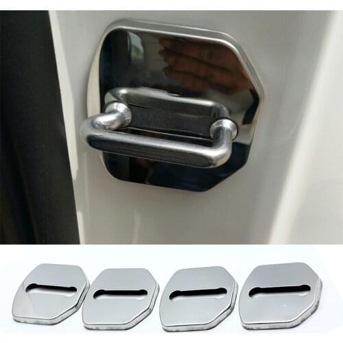 Excellent Stainless Steel Door Lock Buckle Protective Cover Auto Case For Ford Kuga MK1 MK2 C520 2008-2019 Car Styling