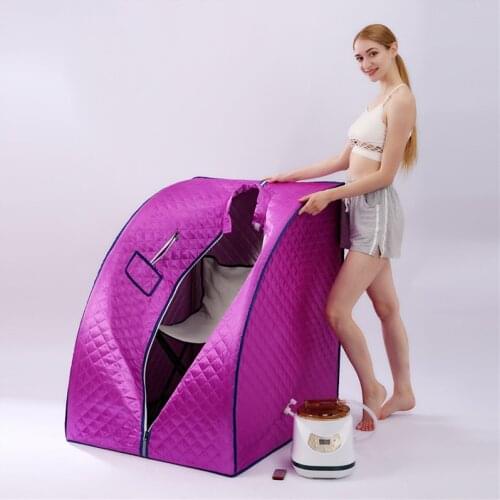 Portable Sauna Home Steam Sauna Generator New 2.8L 1500W Slimming Household Sauna Box Ease Insomnia Stainless Steel Pipe Support