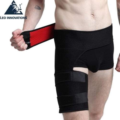 Groin Wrap Brace Adjustable Support for Hip Groin Hamstring Thigh and Sciatic Nerve Pain Relief Men and Women