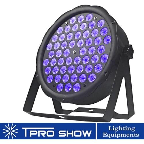 UV Light Sound Party Lights Flat Black Light DMX 512 LED PAR Light Violet Stroboscope Disco Light Effect For Stage Club Home DJ