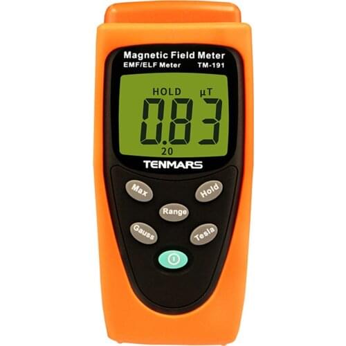 TM-191 Electromagnetic Wave Tester Gaussian Counter Magnetic Field Meter EMF 30 to 300 Hz Measuring Extremely Low Frequency
