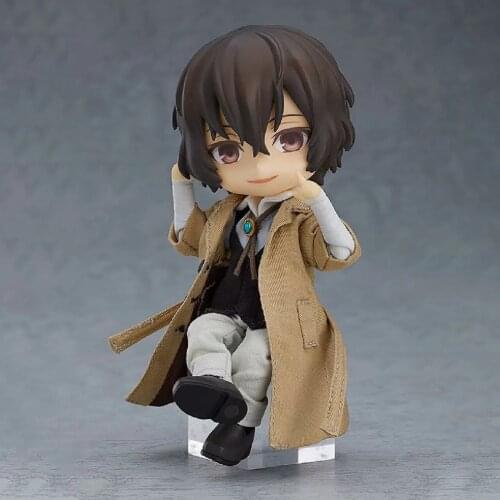 Japan Anime Bungo Stray Dogs dazai osamu Real Clothes Cute Mini PVC Figure Figurine Toy Model Statue New With Box