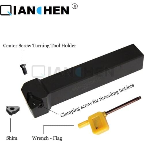 New SEL1616H16 SER1616H16 Clamping CNC tool holder,Thread turning tools, Lathe cutting tool 16ER/L 22ER/L 11ER/Linsert