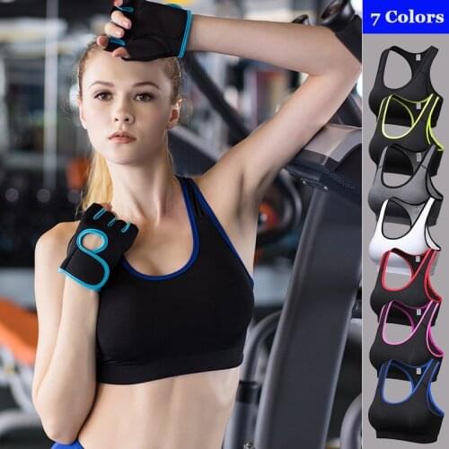 Female Black Padded Sport Yoga Bra Push Up Sports Bra Women Sport Bra Top Yoga Fitness Sports Bra Top