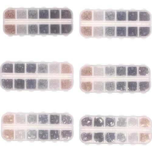 1 Box ROUND OPEN JUMP SPLIT RINGS Keychain 4-10mm DIY Jewelry Charms