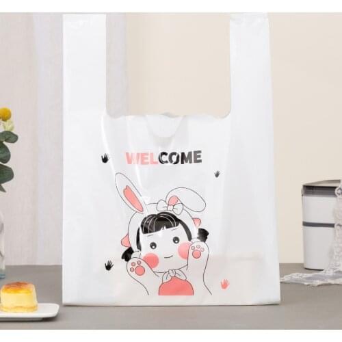 1pcs Cake Bread Bakery Handy Packing Bag Catering Packing Bag Supermarket Shopping Snack Bag