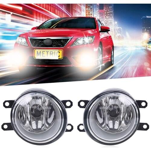 2021 Pair For TOYOTA CAMRY COROLLA TACOMA MATRIX YARIS Clear Fog Light Driving Lamp Car Light