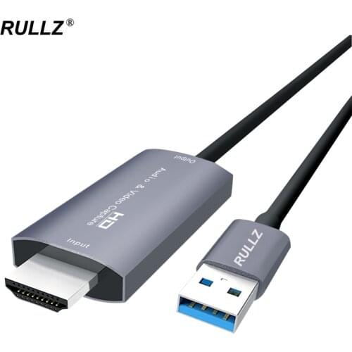 4K Video Capture Card HDMI-compatible To USB 2.0 Type C Grabber Recorder for PS4 Game DVD Camcorder Camera Record Live Streaming