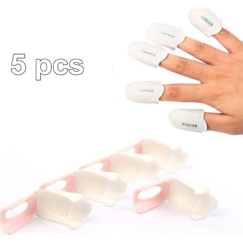 5pcs nail polish remove cap soak Off UV Gel Acrylic wrap clips cuticle manicure tools