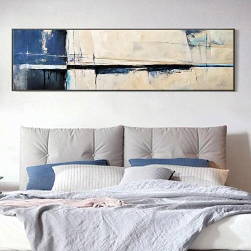 Abstract Blue Creative Seascape Canvas Paintings Posters And Print Unique Decor Wall Art Pictures For Living Room Bedroom Studio