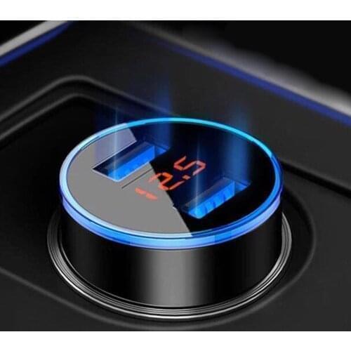 Car Charger 5V 3.1A With LED Display Dual Usb for Infiniti QX50 Q QX80 Q50 Prototype QX30 Q60 Q70 Synaptiq Q80 IPL FX