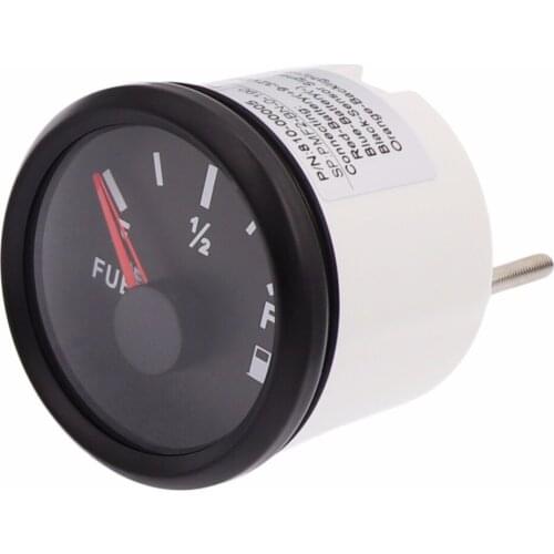 Car Boat Truck Fuel Level Meter with 240~33 ohm/ 0~190 ohm Fuel Level Gauge Red Backlight fit 9~32V