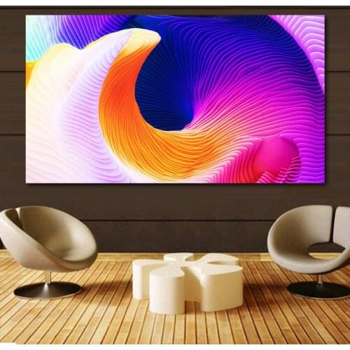 JQHYART Abstract Color Art Oil Painting on Canvas Wall Painting Picture for Living Room Posters and Prints No Frame