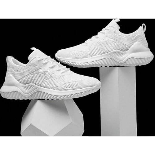 Lovers running shoes white shoes cross-daddy shoes breathable men and women sports shoes work shoes