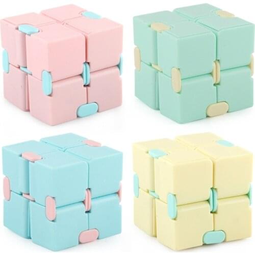 Infinity Cube Magic Square Puzzle Toys Fidget Toy Relieve Stress Hand Game Four Corner Maze Toys Children Adult Decompression