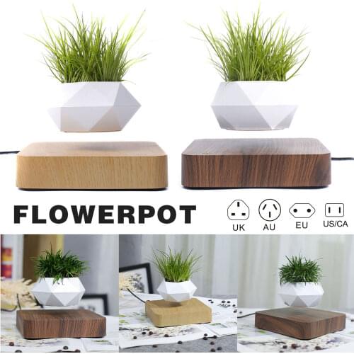 Levitating Air Bonsai Pot Rotation Flower Magnetic Floating Plant Floating Pot Potted Plant Desk Decor Christmas Gift In Stock