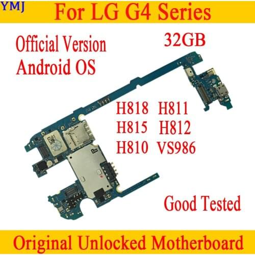 For LG G4 H815 H811 H810 H812 VS986 H818 Motherboard 32GB ,Original unlocked for LG G4 H815 Logic Mainboard with Chips Plate