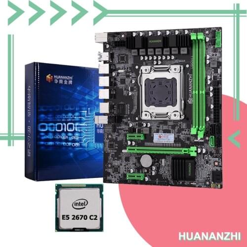 DIY PC Assembly Brand HUANANZHI X79 Motherboard CPU Intel Xeon E5 2670 C2 USB3.0 SATA3.0 Quality A