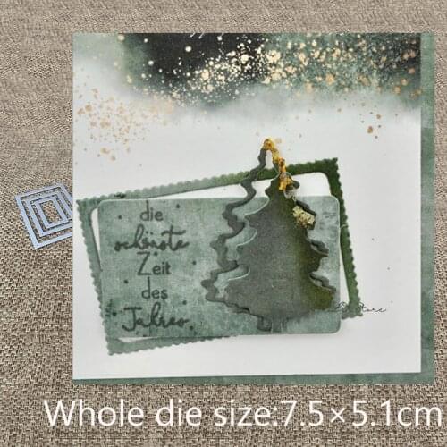 XLDesign Craft Metal Cutting Die Stencil 3pcs Sawtooth frame decoration Scrapbook Paper Card Craft Album DIY Embossing Die Cuts