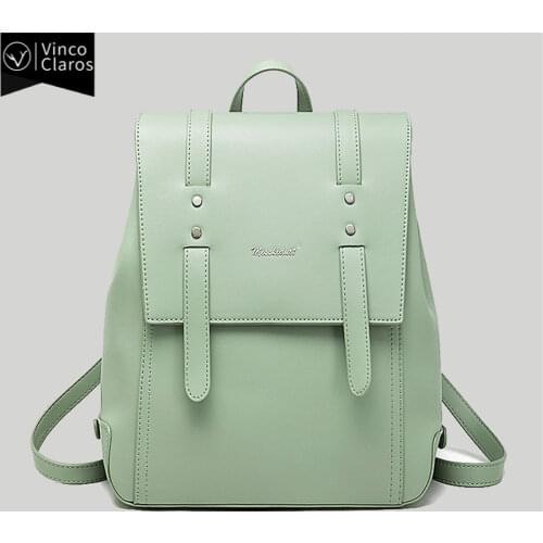 Fashion Designer Backpacks Women High Quality In 30cm Simple Soft PU Leather Backpacks for Women School Backpacks for Girls 2021