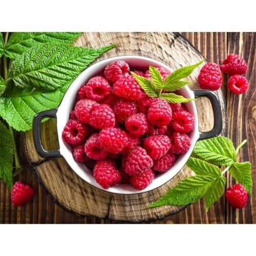 Fruit Strawberry DIY Cross Stitch 11CT Embroidery Kits Craft Needlework Set Printed Canvas Cotton Thread Home Design