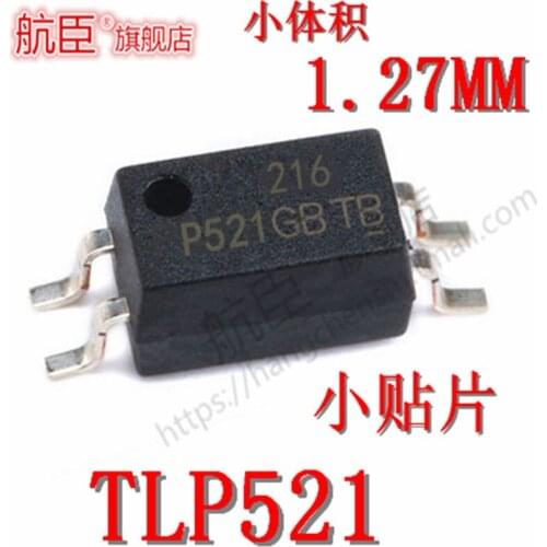 New TLP521 P521 TLP521-1 TLP521-1GB small volume 1.27MM optocoupler patch SOP4