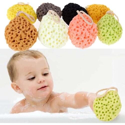 New baby shower brush bath sponge massage baby shower exfoliating body cleaning brush super soft cleaning brush