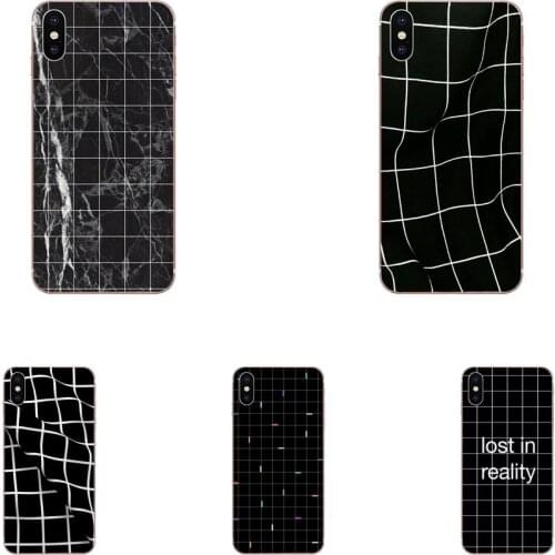 The Latest Trendy Style Black And White Grid For LG G7 ThinQ G5 G6 K50 Q60 K40 K8 Q7 2018 2017 V40 V30 V20 V10