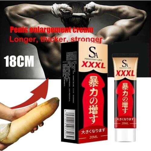 New 20ML Strong Man Massage Essential Oil Penis Enlargement Cream Increase Growth Size Extender Delay Spray Products