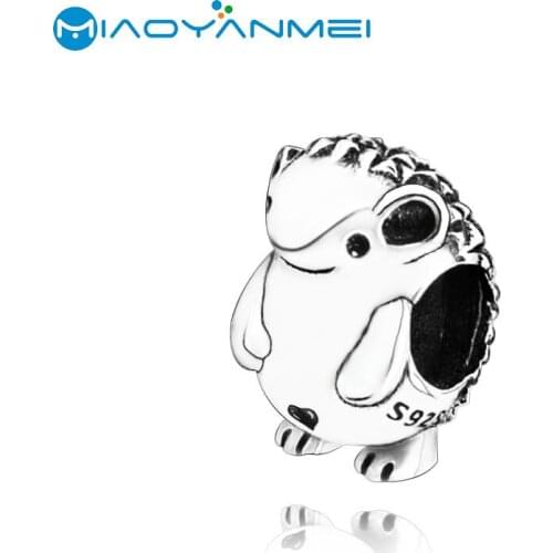 SALE Gift 925 Sterling Silver Beads The Hedgehog Charm Fit Original Pandora Bracelets Women DIY Fashion Jewelry