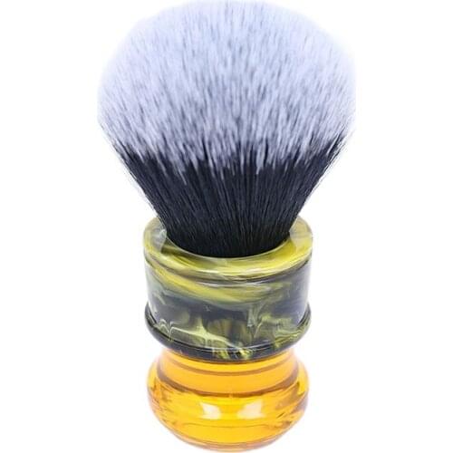 Yaqi 24MM Sagrada Familia Black/White Tuxedo Synthetic Fibre Resin Handle Men Wet Shave Brushes