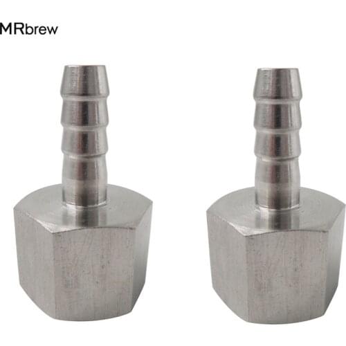 304 Stainless Steel Hose Barb - 1/2" BSP x 8mm Barb, Homebrew Hardware, Pump fitting for beer brewing