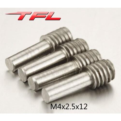 TFL 1/10 RC Car accessories AXIAL SCX10 T10 Rock Crawler Metal M4x2.5x12 Plug Screw Model TH01981-SMT6