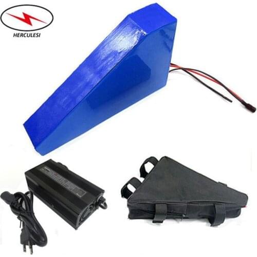 Triangle Electric Bike Battery 48v 30ah Lithium Battery Pack 2400W 1500W Li-Ion Electric Bicycle Battery 48v with Baterie Bag