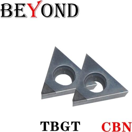 BEYOND 1PCS CBN TBGT 060102 060104 TBGT060102 TBGT060104 TBGT060108 Diamond Inserts High Hardness Cutter Blade CNC Lathe Tool