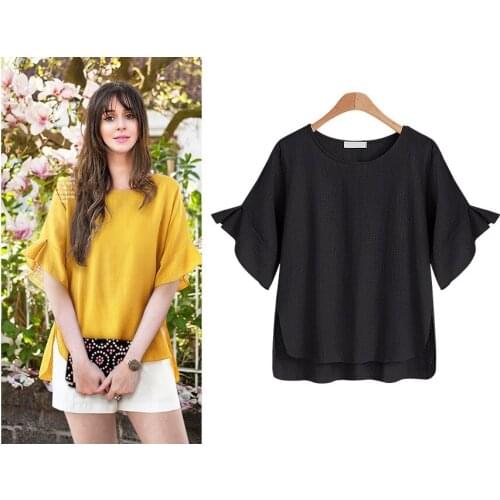 Summer T Shirt Women Spot Europe new womens temperament loose shirts with short sleeves Female Tee Tshirts dropshipping ZXP8031