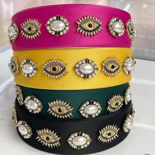 New Designer Bling Rhinestone Crystal Headbands for Women 2021 Braided Handmade Diamond Bedazzled Headband Hair Accessories