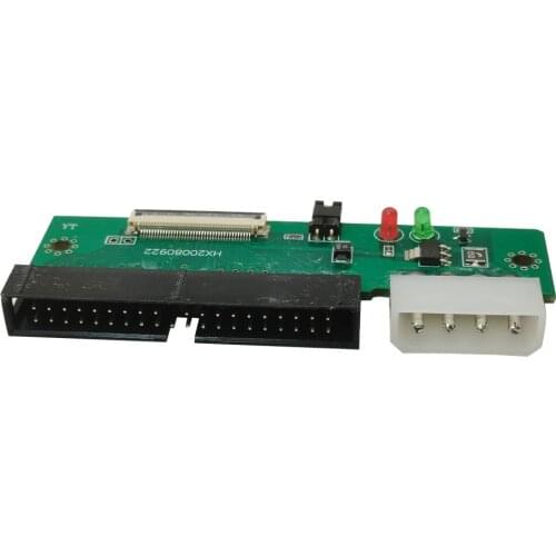 ZIF CE 1.8 Micro Drive 50pin to 3.5" IDE 40 Pin PC adapter with cable Used to connect 1.8ZIF hard drive to 3.5-inch IDE slot