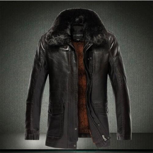 Winter Men Fur 2020 Thick Jackets Windbreak Waterproof leather Jaquetas De Couro Coat Plus Size XL-5XL 6XL 1203