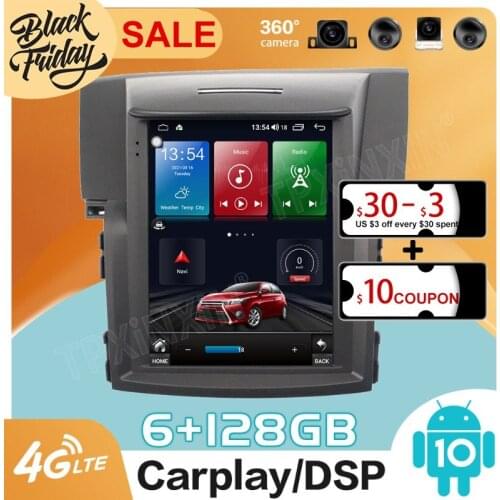 128GB Android 10.0 Tesla Style for Honda CRV 2012 2013 2014 2016 Carplay GPS Car Navigation Multimedia Video Player Stereo Radio