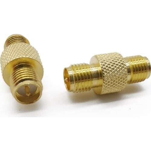 2Pcs/lot RP SMA Female to RP SMA Female Barrel Connector RP-SMA Jack to RP-SMA Jack Straight Coupler Adapter