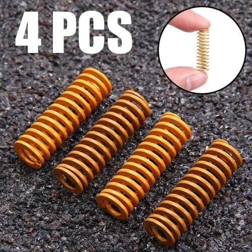 4pcs Upgraded Flat Bed Extruder Spring 25mm 4mm ID 8mm OD Heated bed flat springs For Creality Ender 3 Pro CR-X CR-10 S