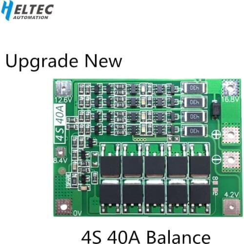 4S 40A Li-ion Lithium Battery 18650 Charger PCB BMS Protection Board with Balance For Drill Motor 14.8V 16.8V Lipo Cell Module