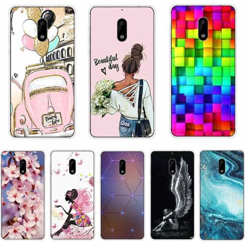 For Nokia 6 2018 Case 5.5 inch Soft Bumper Silicone tpu cartoon Case For Nokia 6 Cover Phone Case