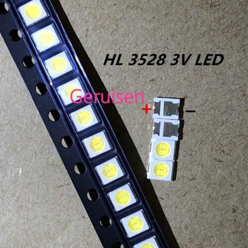HONGLI TRONIC DOUBLE CHIPS LED Backlight 1210 3528 2835 1W 3V 100LM Cool white LCD Backlight for TV TV Application/ 100pcs