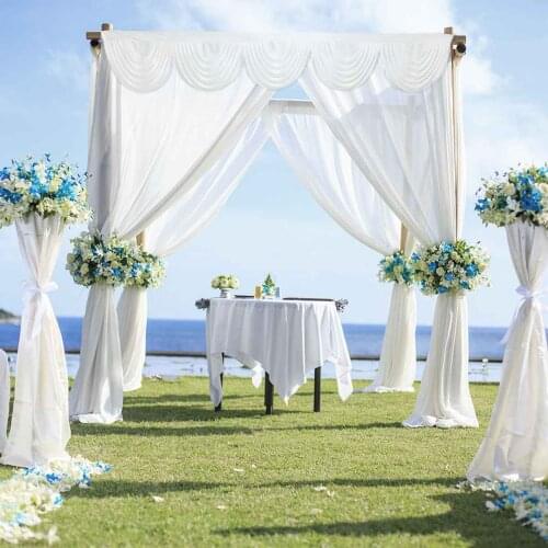 Good Quality Ice Silk Drape Swag Decoration For Event Party Wedding Backdrop Curtain Stage Background
