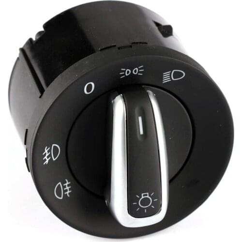 TAIHONGYU Chrome Headlight Switch Fit For VW Golf GTI Mk5 Mk6 Jetta 5 Passat B6 Touran Tiguan 5ND 941 431 A 5ND941431A